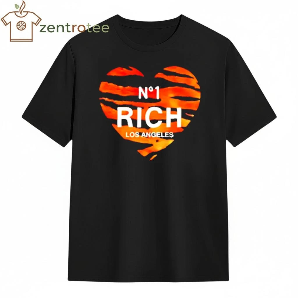 Trina Vega Wearing Rich Los Angeles heart tee