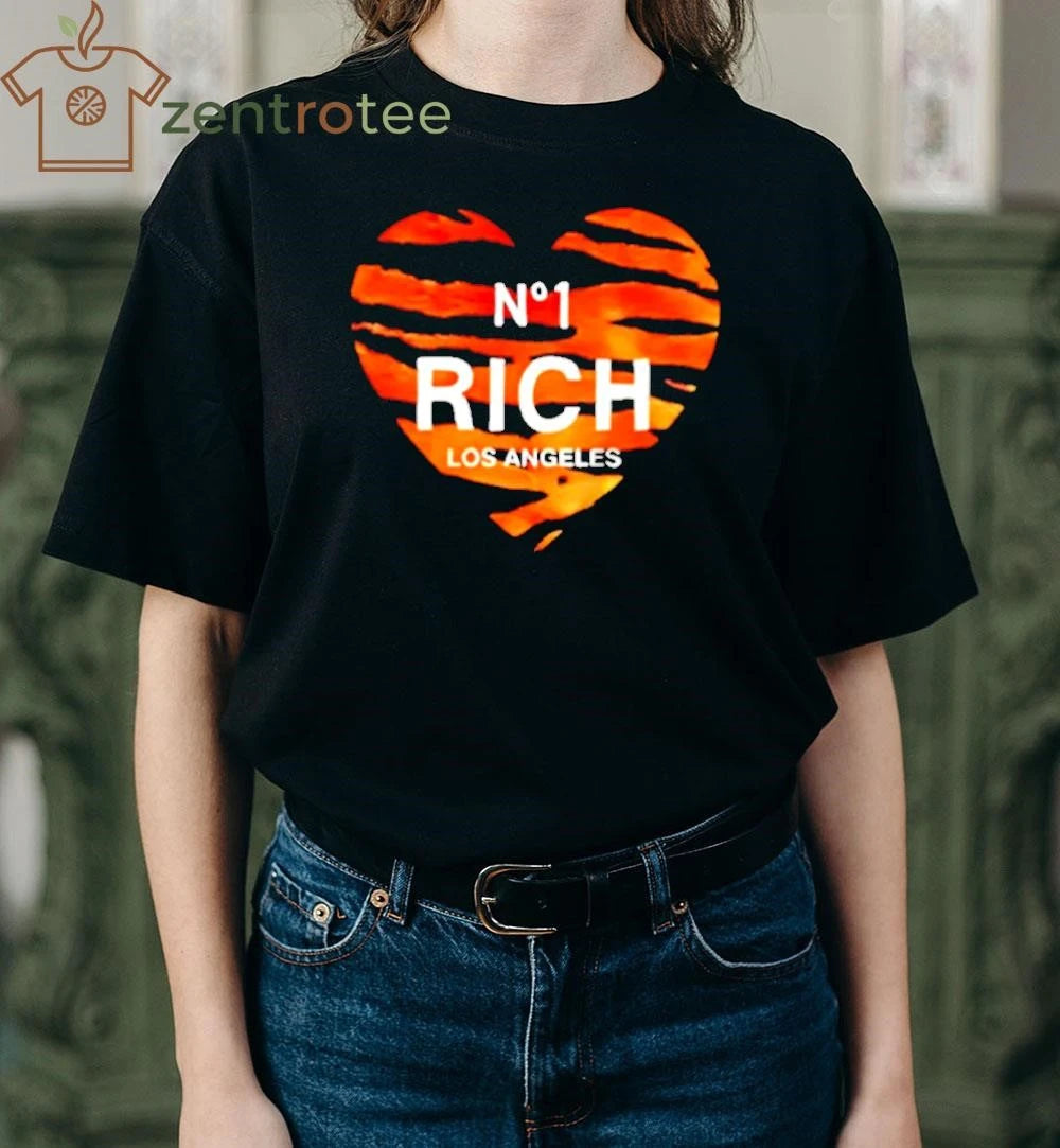 Trina Vega Wearing Rich Los Angeles heart tee