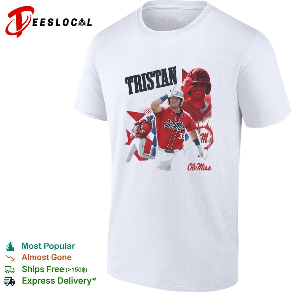 Tristan Ole Miss Rebels softball shirt