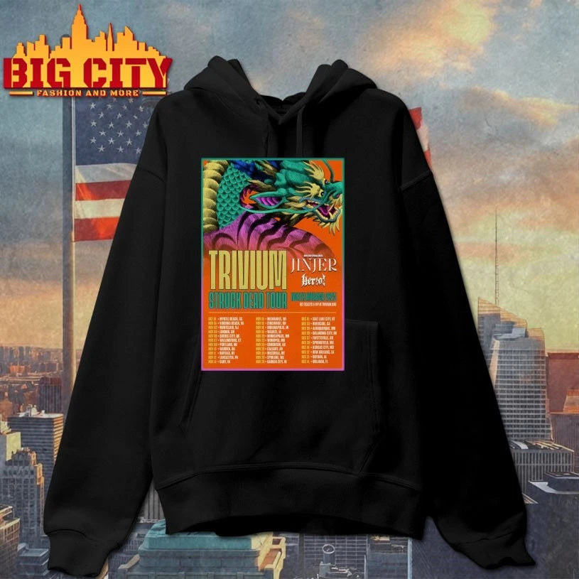 Trivium North America 2025 Struck Dead Tour Poster shirts