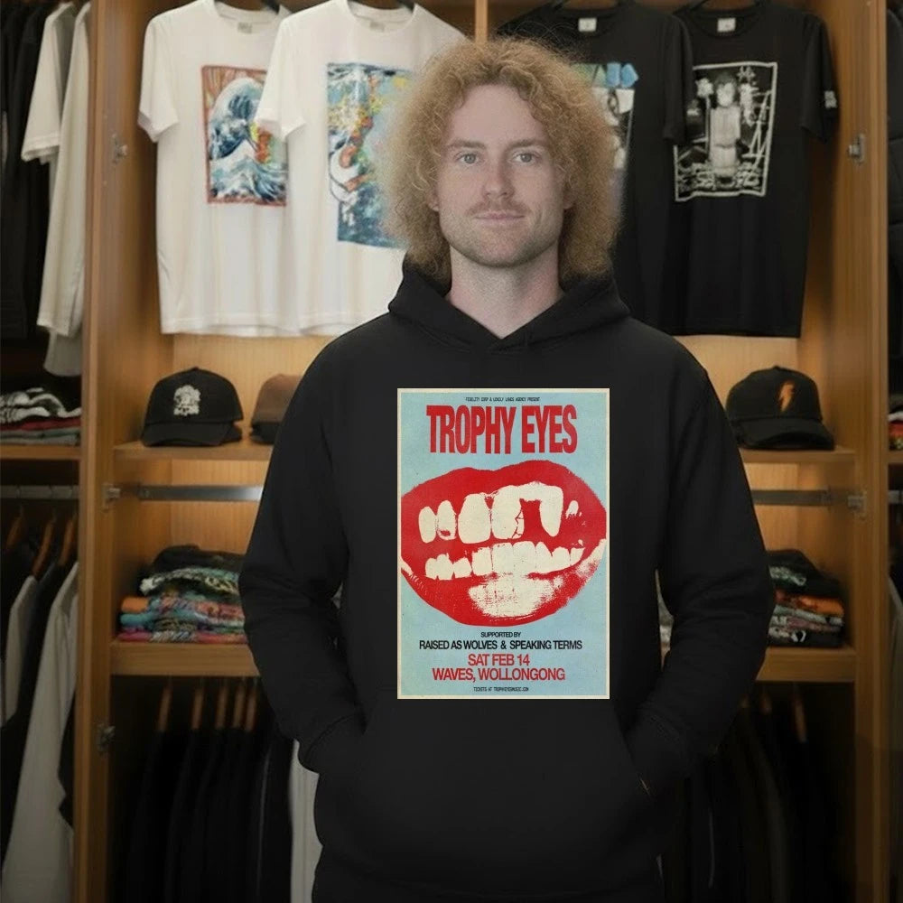 Trophy Eyes Feb 14 2026 Poster Waves, Wollongong Poster Shirt