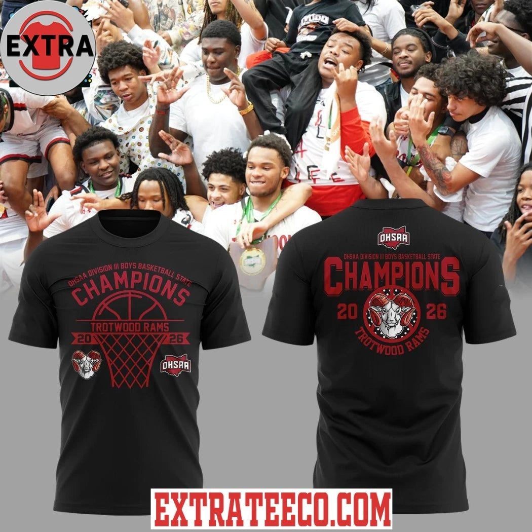 Trotwood Rams OHSAA Boys Basketball D3 State Champions Logo Shirt
