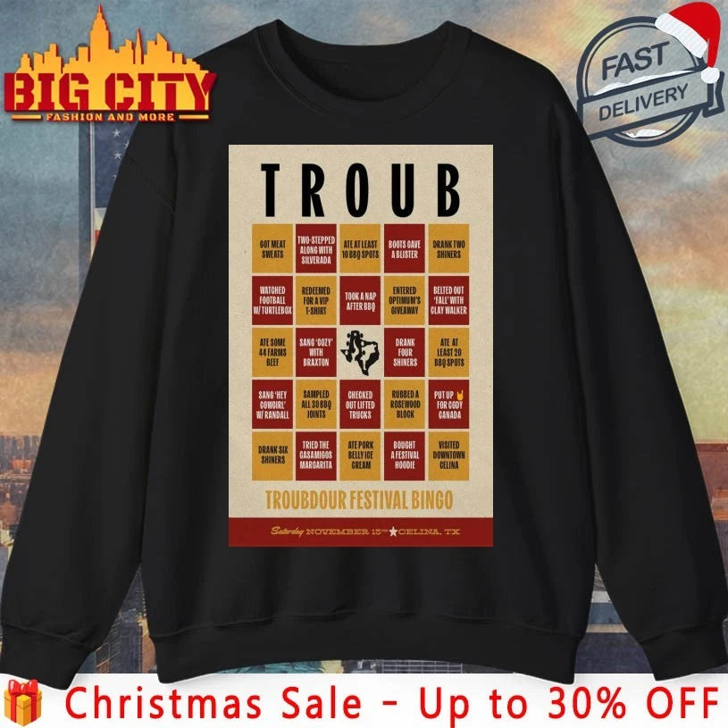 Troubadour Festival Celina TX Tour November 15 2025 Poster Shirt