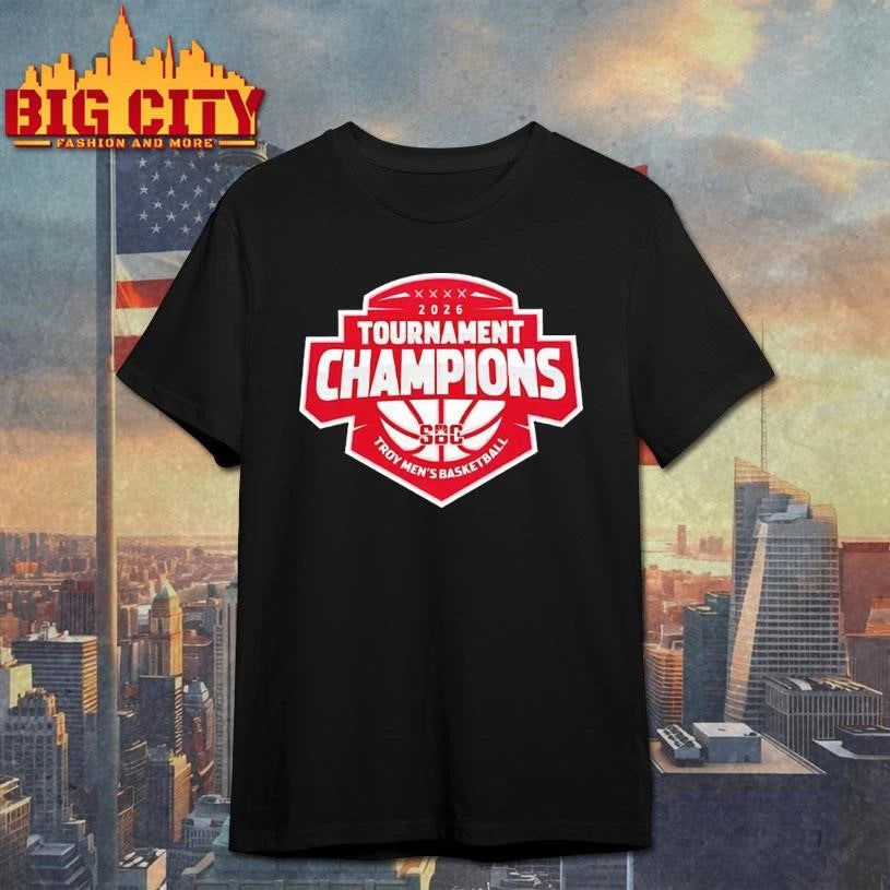 Troy Trojans ’26 Sun Belt Conference Men’s Basketball Tournament Champions Shirt