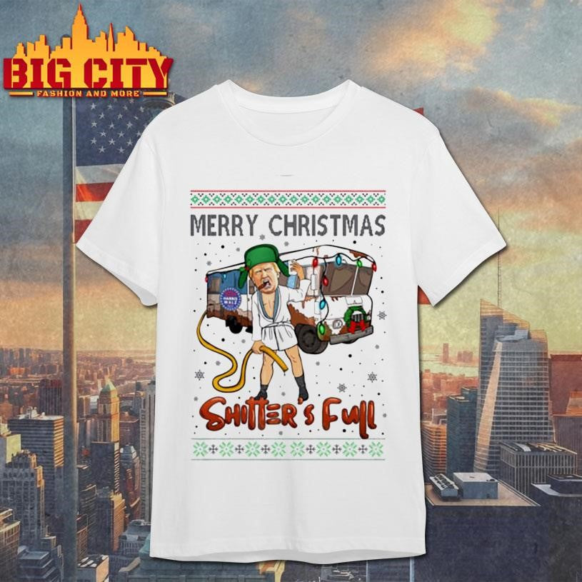 Trump 2024 Merry Christmas Shitter’s Full Ugly Xmas Shirt