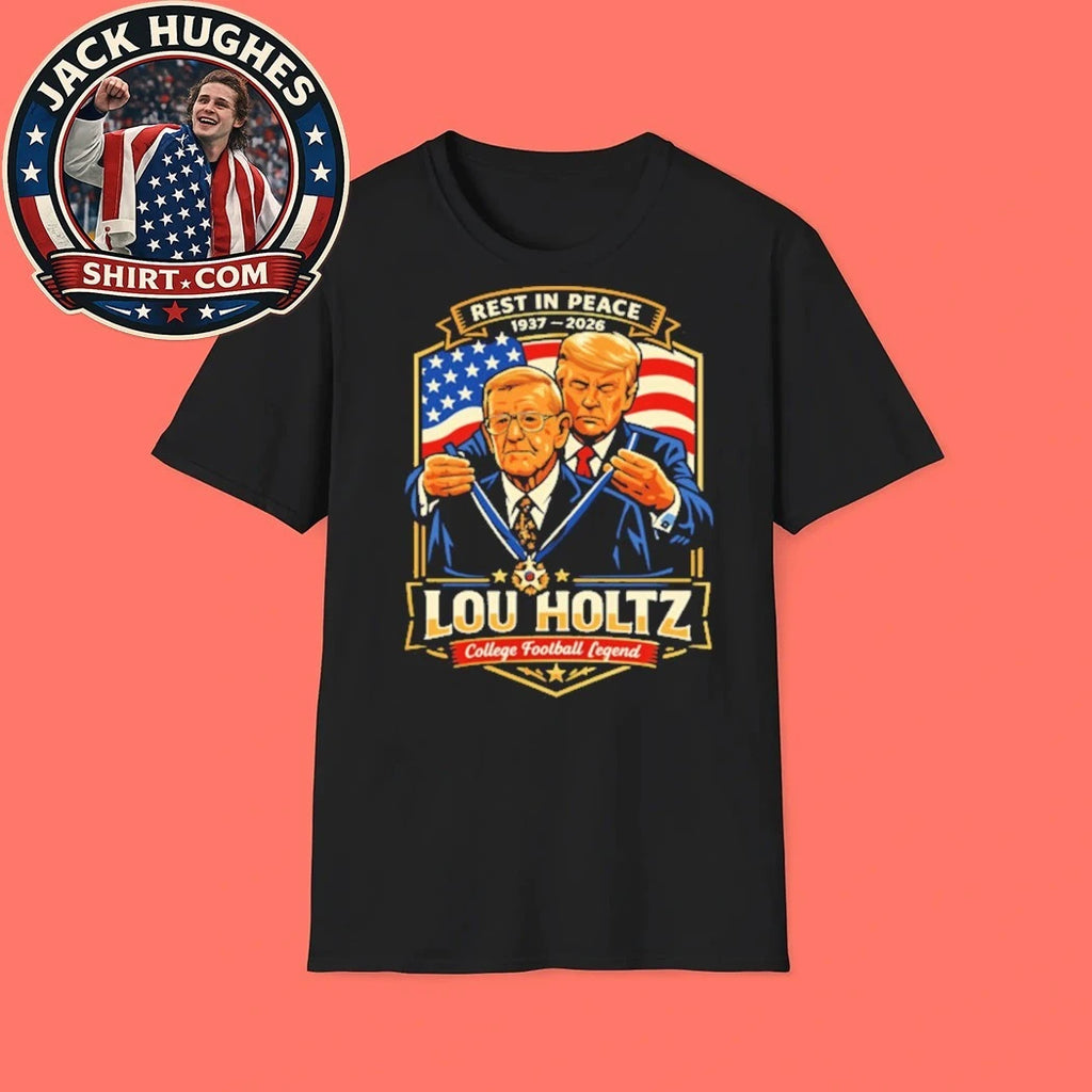 Trump And Lou Holtz Rest In Peace 1937-2026 College Football Legend Shirt