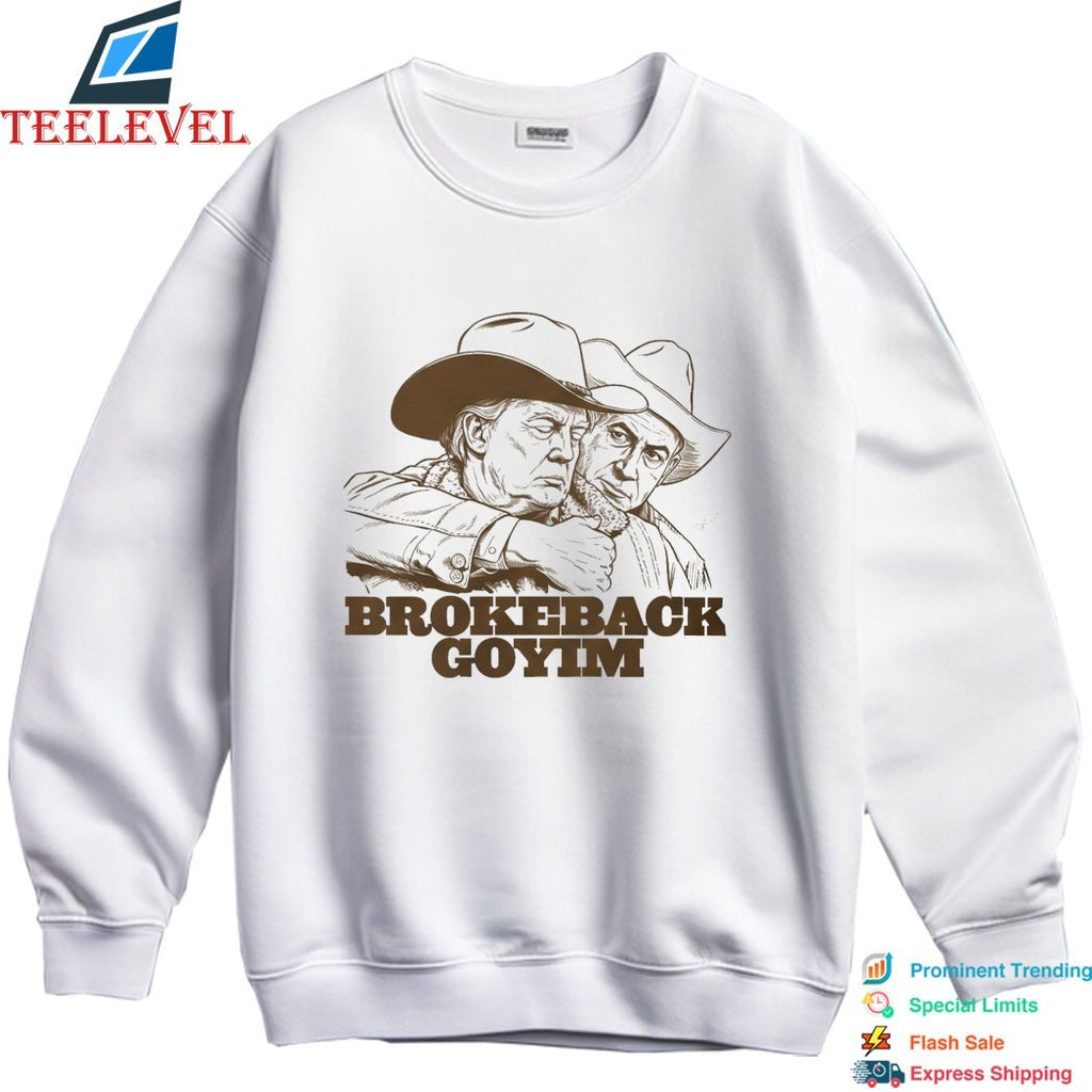 Trump And Netanyahu Cowboy Brokeback Goyim T-Shirts