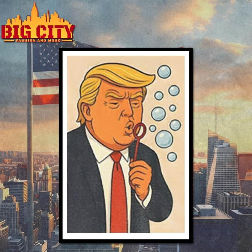 Trump Blowing Bubbles Bubba Bubble Wand shirt
