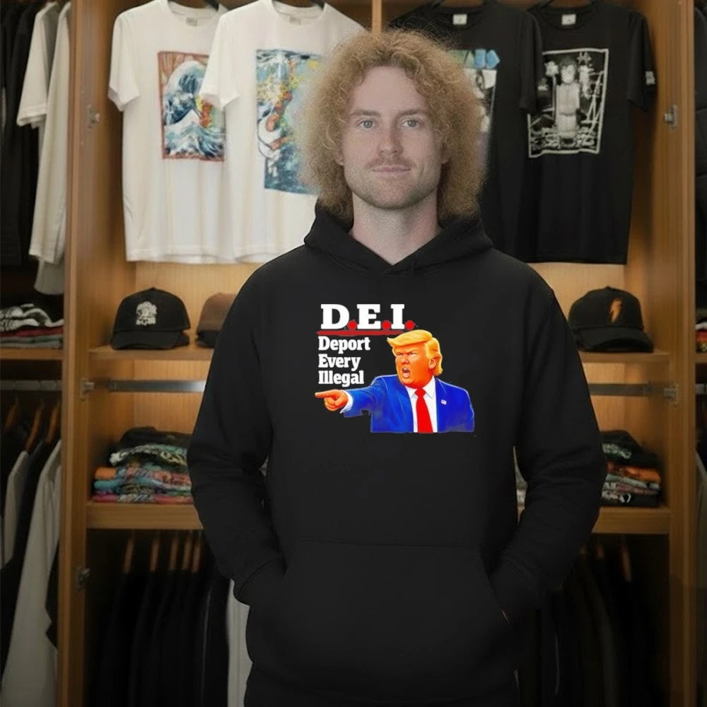 Trump DEI Deport Every Illegal cartoon Shirt