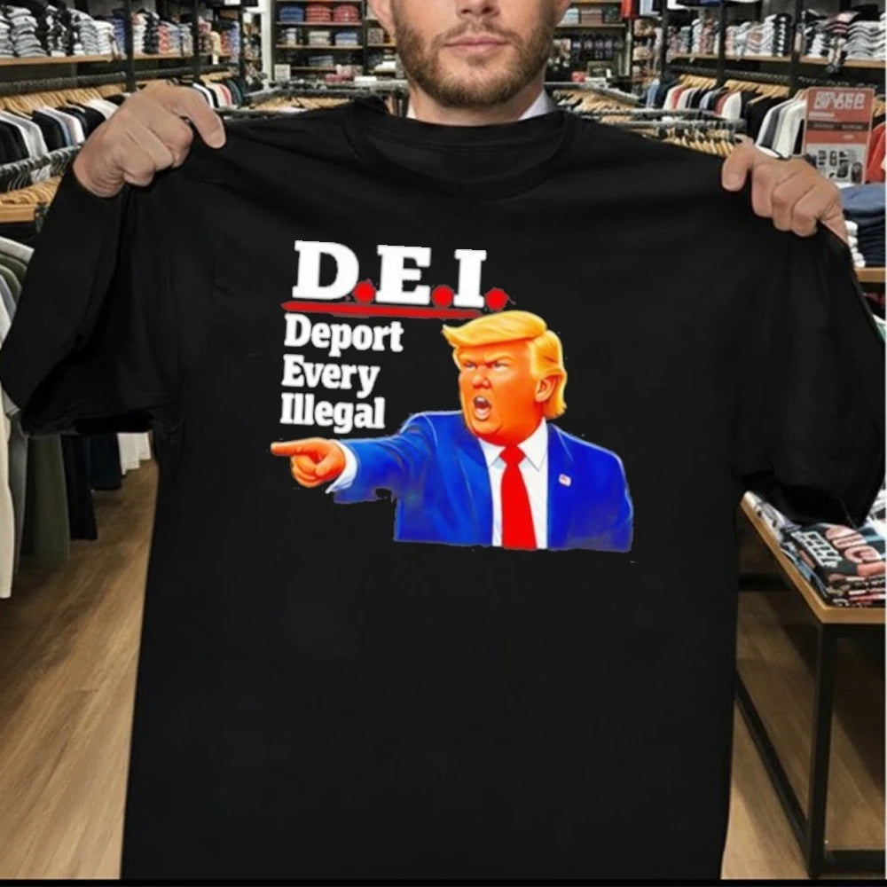 Trump DEI Deport Every Illegal cartoon Shirt