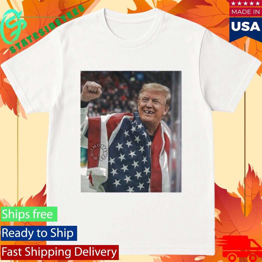 Trump Jack Hughes Champion Tooth Parody Shirt