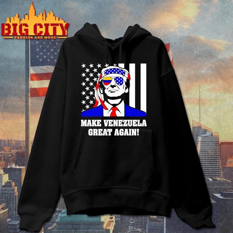 Trump Make Venezuela Great Again Usa Flag Shirt