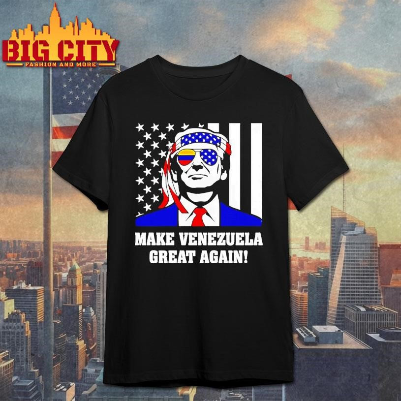 Trump Make Venezuela Great Again Usa Flag Shirt