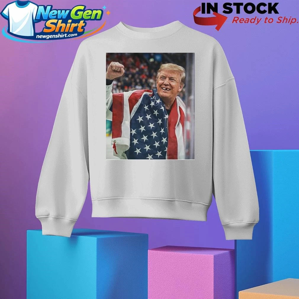 Trump Teeth Gold Usa Olympics Win Shirt