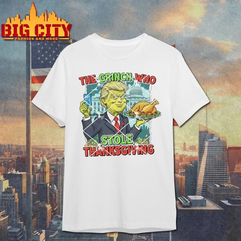 Trump The Grinch Who Stole Thanksgiving 2025 Ebt Shirt