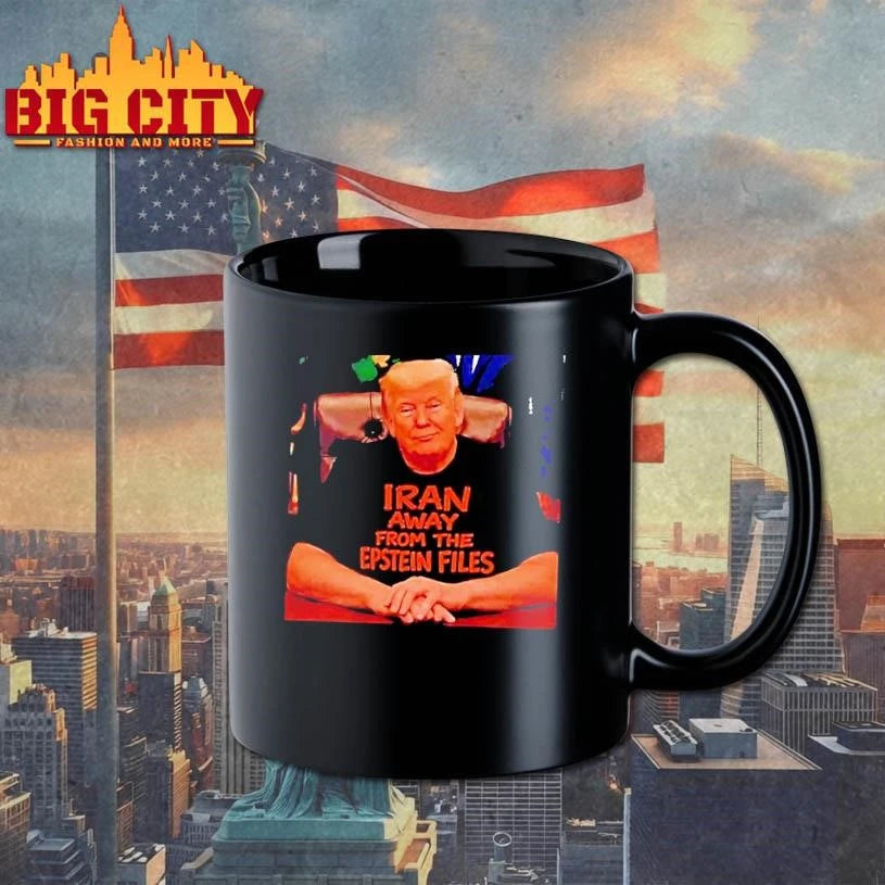 Trump Wearing Iran Away From The Epstein Files Shirt