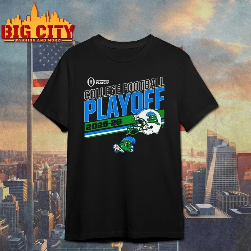 Tulane Football 2025 CFB Playoff Stripe shirt