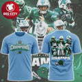 Tulane Green Wave American Football AAC Champions 2025 Two Sided Shirt