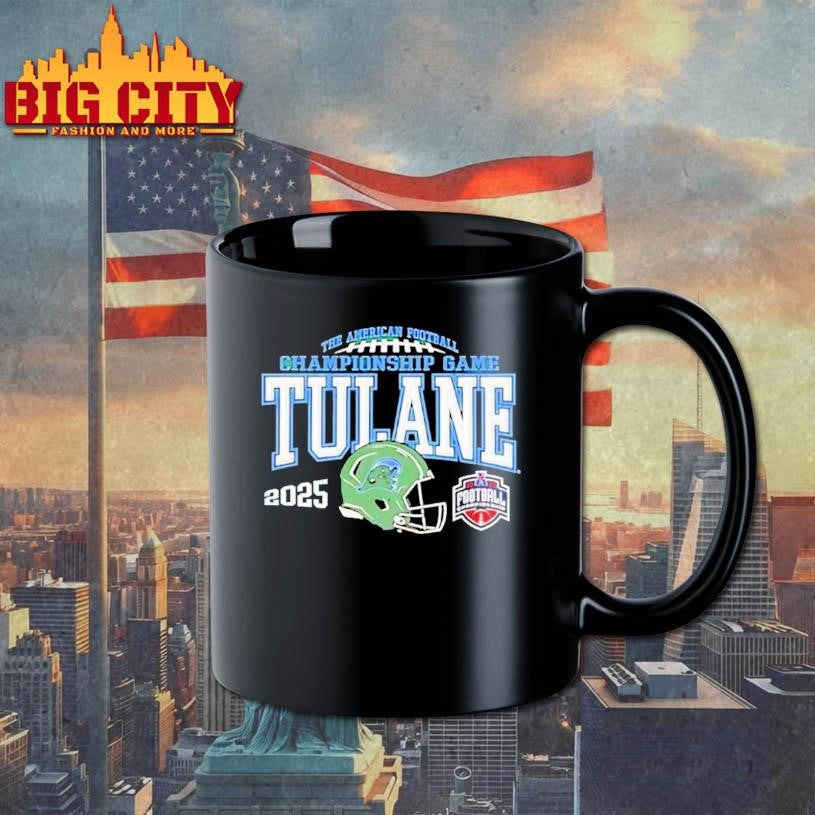 Tulane Green Wave Green 2025 Acc Football Championship Game Shirt