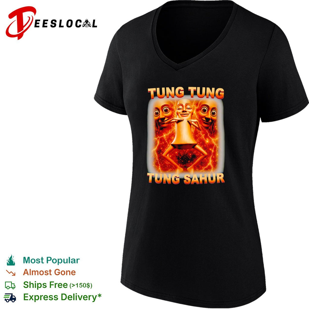 Tung Tung Tung Sahur lightning graphic shirt