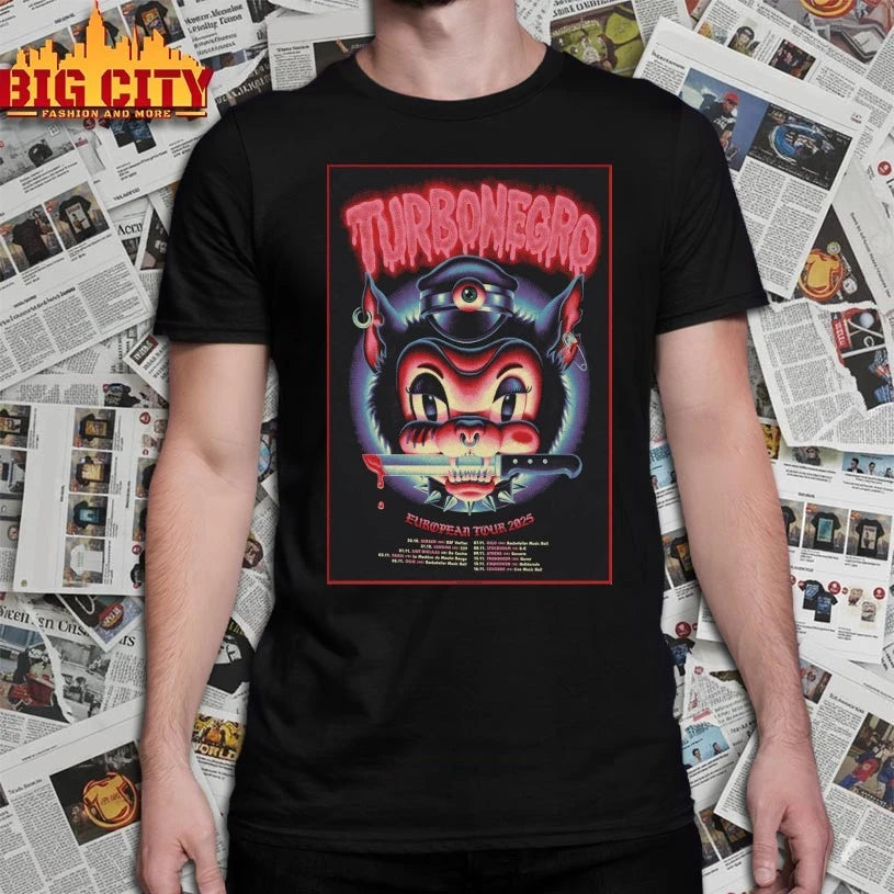 Turbonegro 2025 European Tour Poster shirt