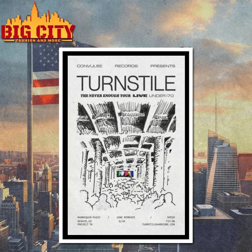 Turnstile Sep 30, 2025 Project 70 Under The Bridge. Denver, CO Poster Shirts