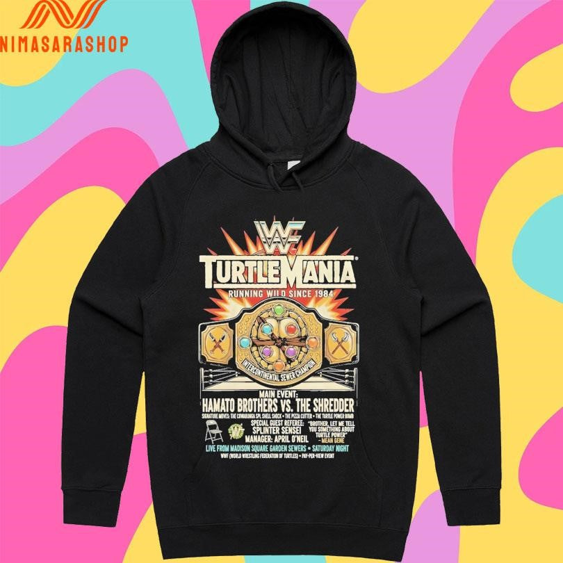 Turtlemania Running Wild Since 1984 Main Event Hamato Brothers Vs The Shredder Shirts