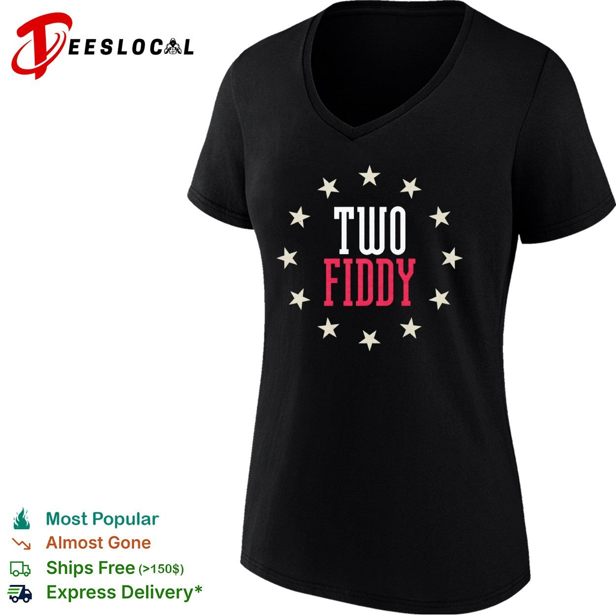 Two Fiddy stars shirt