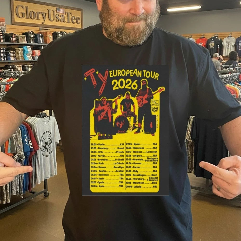 Ty4listening European Tour 2026 Poster Shirt