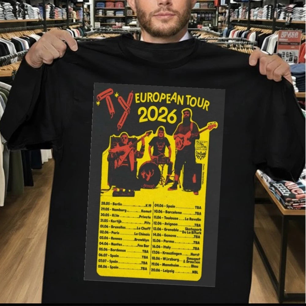 Ty4listening European Tour 2026 Poster Shirt