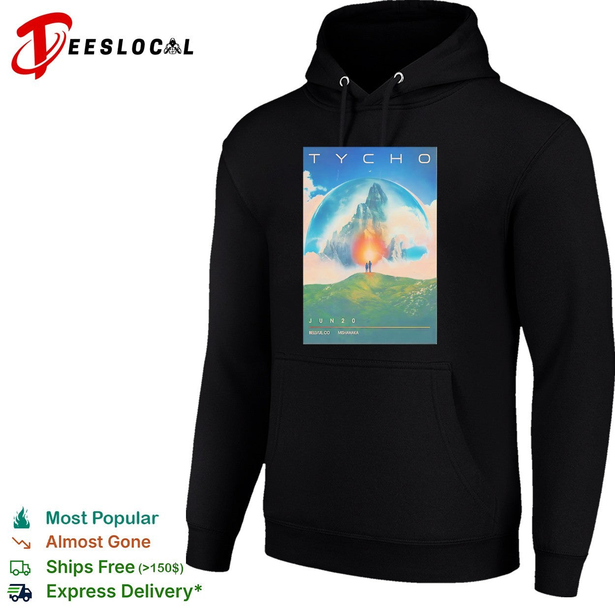 Tycho Bellvue Mishawaka Amphitheater 2026 poster shirt