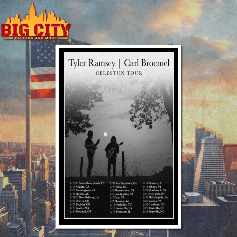 Tyler Ramsey Carl Broemel 2026 Tour Dates Poster shirt