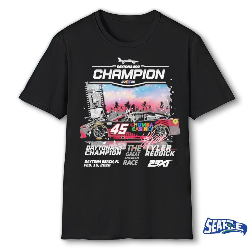 Tyler Reddick 2026 Daytona 500 Champion 23Xi Racing Great American Race Winner shirt