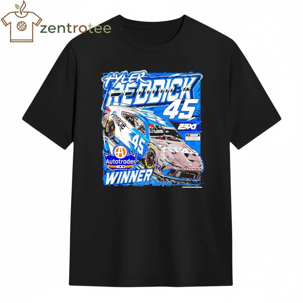 Tyler Reddick Autotrader 400 Race Winner 2 22 2026 car 45 tee