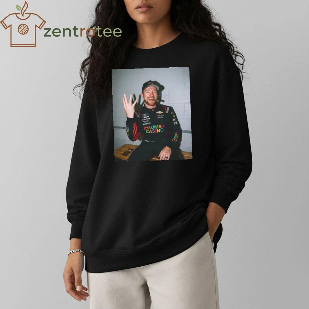 Tyler Reddick MJ Three Peat cigar photo tee