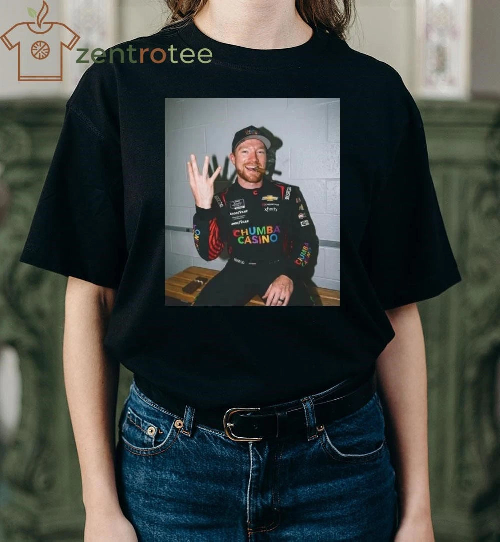 Tyler Reddick MJ Three Peat cigar photo tee