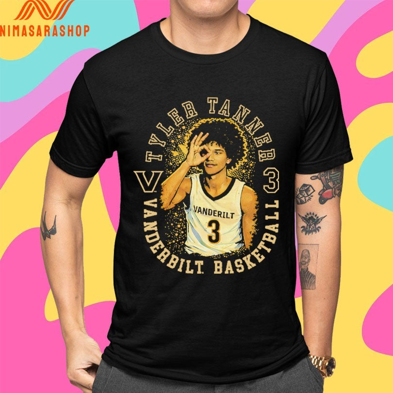 Tyler Tanner 3 Vanderbilt Commodores Basketball Shirts