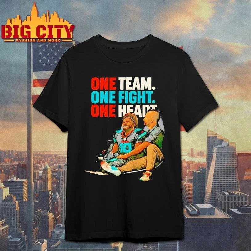 Tyreek Hill x Miami Dolphins One team one fight one heart shirt