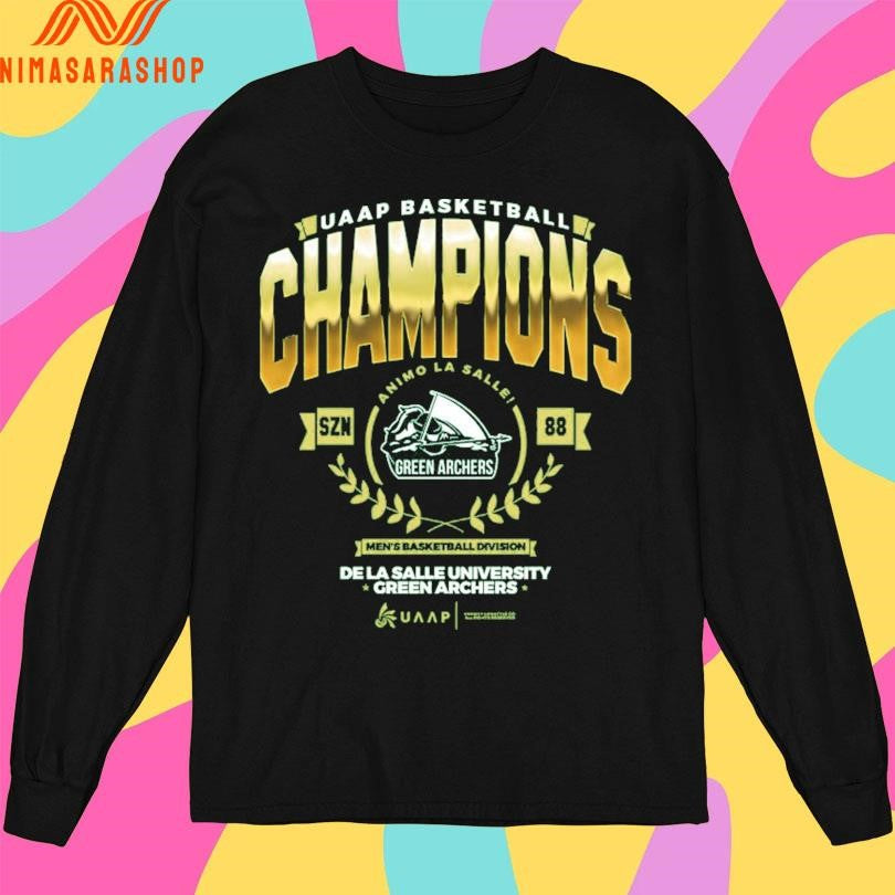 UAAP Basketball Champions Animo La Salle Szn 88 Men’s Basketball Division De La Salle University Green Archers Shirts