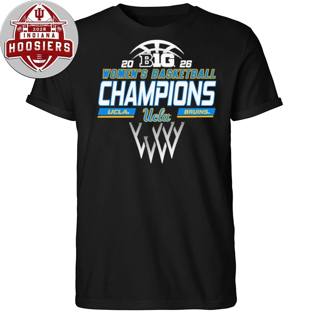 UCLA Bruins 2026 Big Ten Women’s Basketball Champions Logo T-Shirt