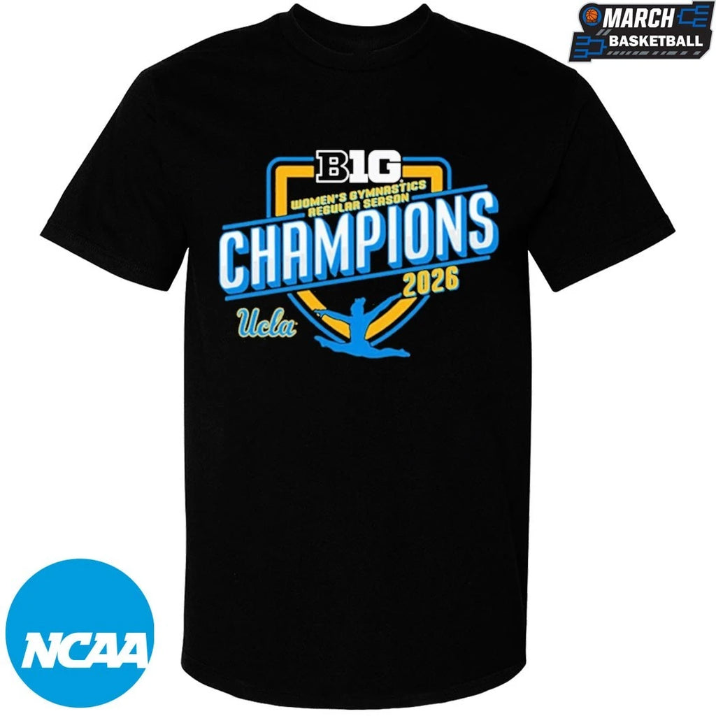 UCLA Bruins Big Ten Women’s Gymnastics Regular Season Champions 2026 T-Shirts
