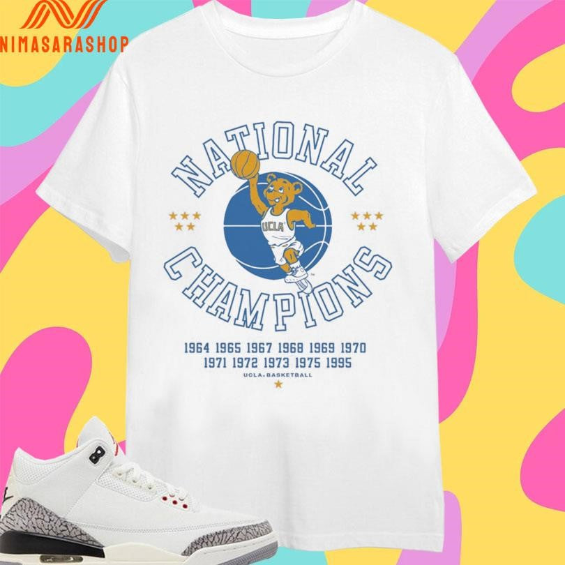 UCLA Bruins Men’s Basketball 11 Time National Champions 1964-1995 Shirts