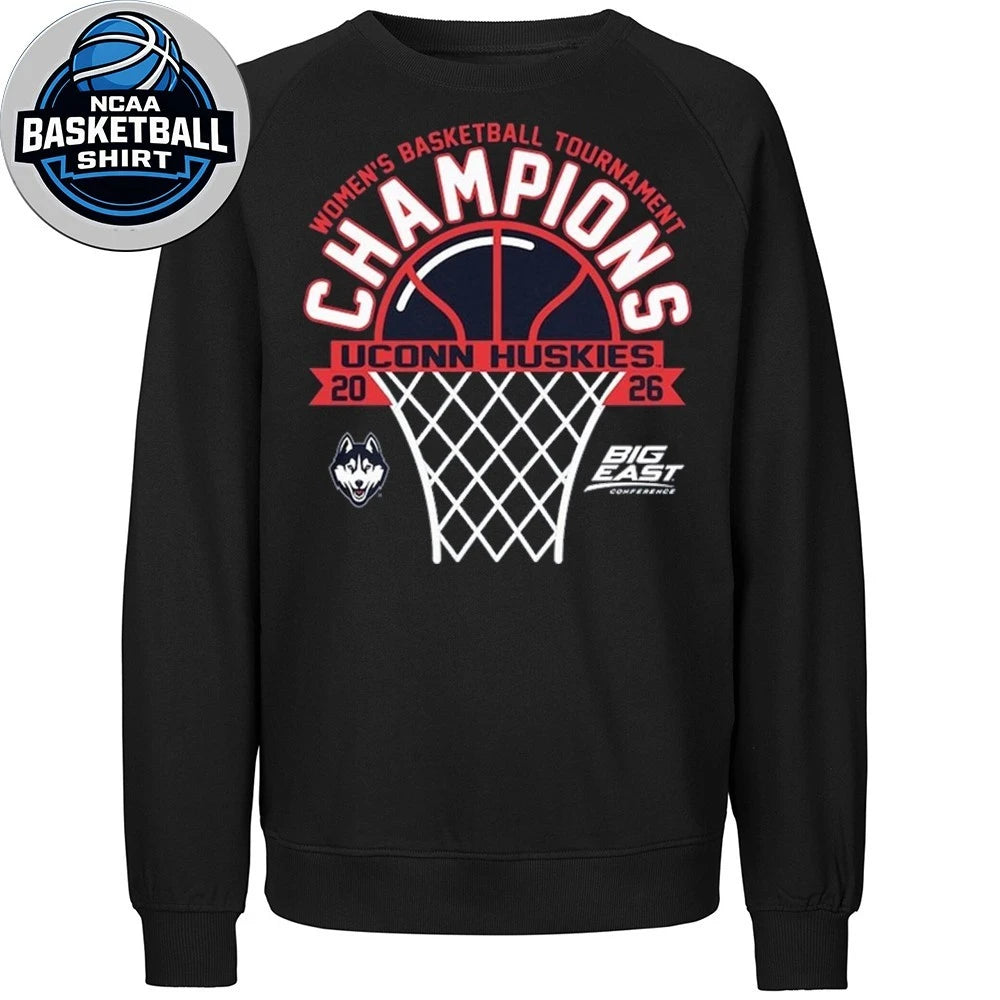 UConn Huskies 2026 Big East Women’s Basketball Tournament Champions Logo Shirt