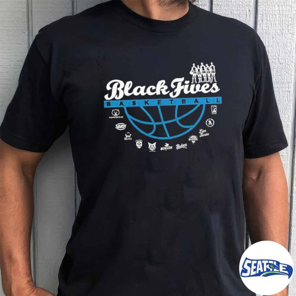 UConn Huskies Black Fives 2026 Basketball Logos shirt