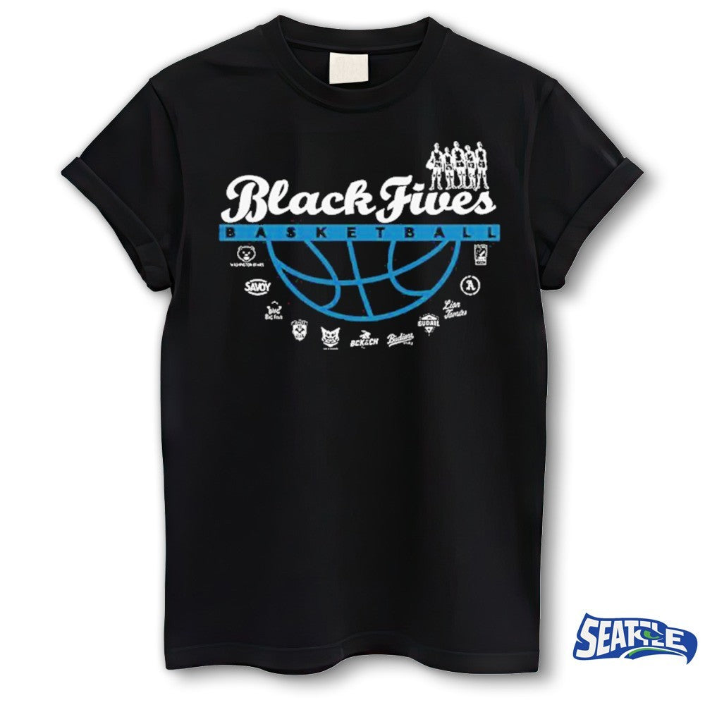 UConn Huskies Black Fives 2026 Basketball Logos shirt