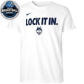 UConn Huskies March Madness Lock It In 2026 On-Court Bench Shirt