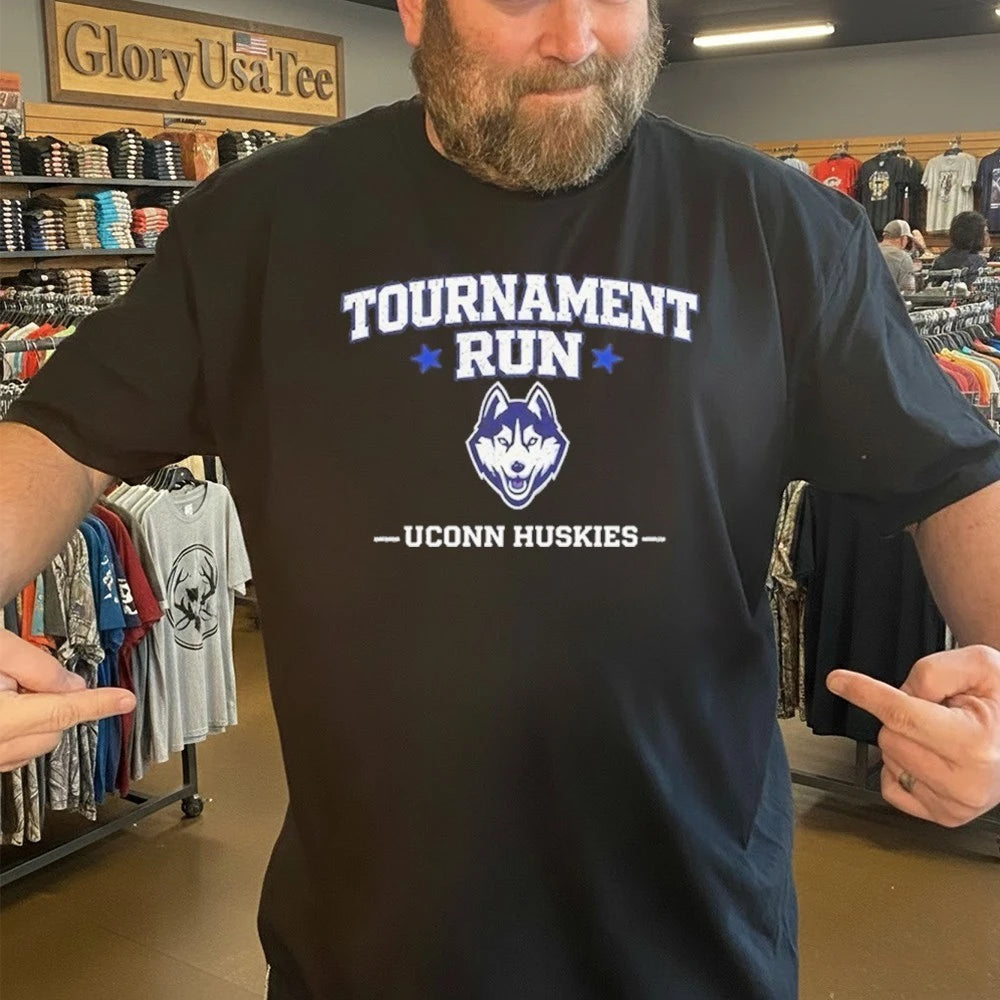 UConn Huskies Tournament Run for Game Day and March Basketball Shirt
