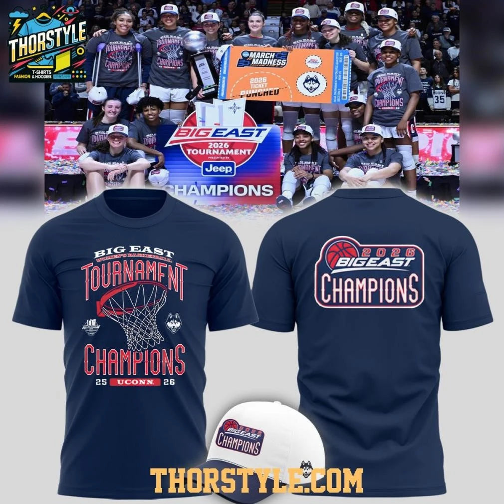 UConn Huskies Women’s Basketball Big East Champions 2026 Shirt