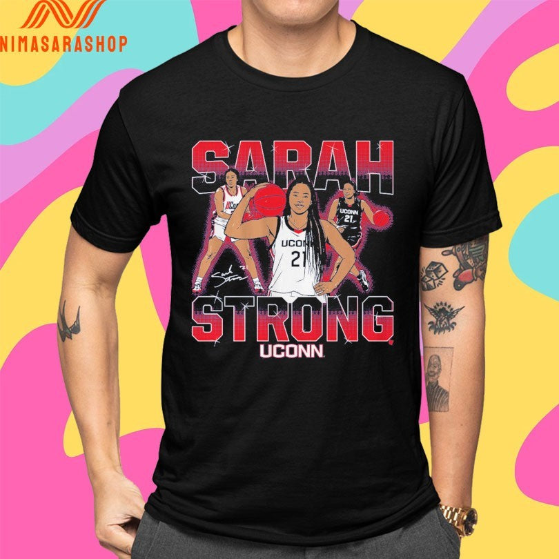 UConn Huskies Women’s Basketball Sarah Strong Masterpiece Shirts