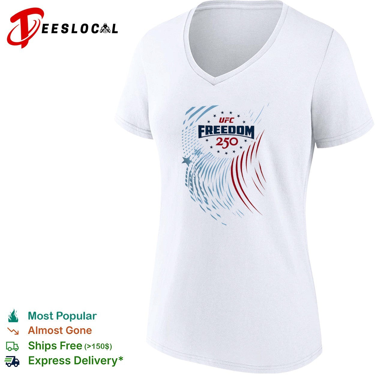 UFC Freedom 250 patriotic sports league shirt